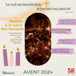 Avent 2024 messes à la lueur des bougies